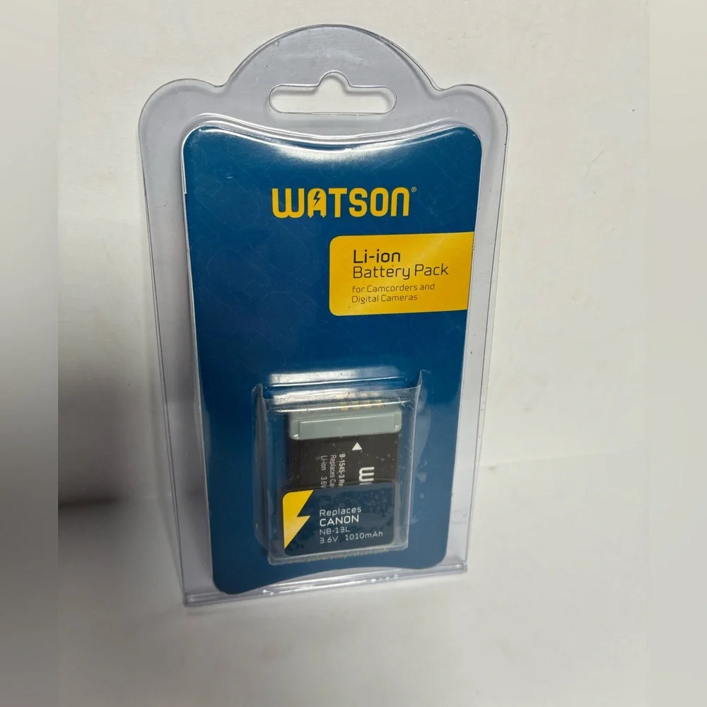 NEW Watson‎ Li-ion Battery Pack Replaces Canon NB-1L NB-1LH 3.6V 1010mAh